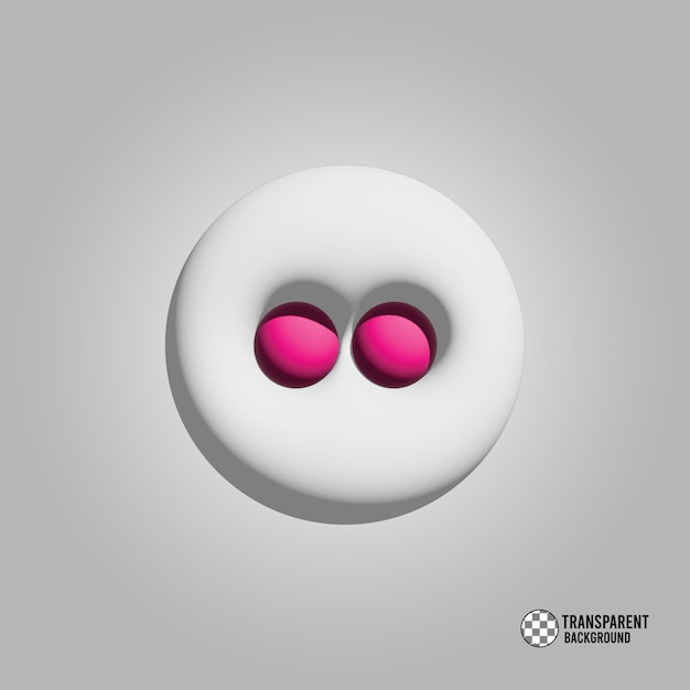 El icono de Flickr aislado en 3D