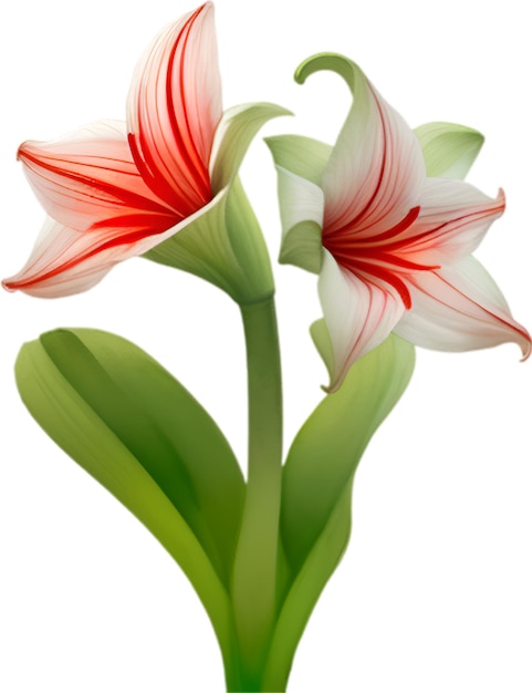 PSD un icono de la flor de amaryllis