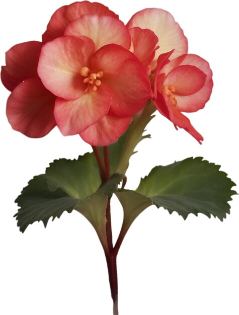 PSD un icono de la flor de la begonia