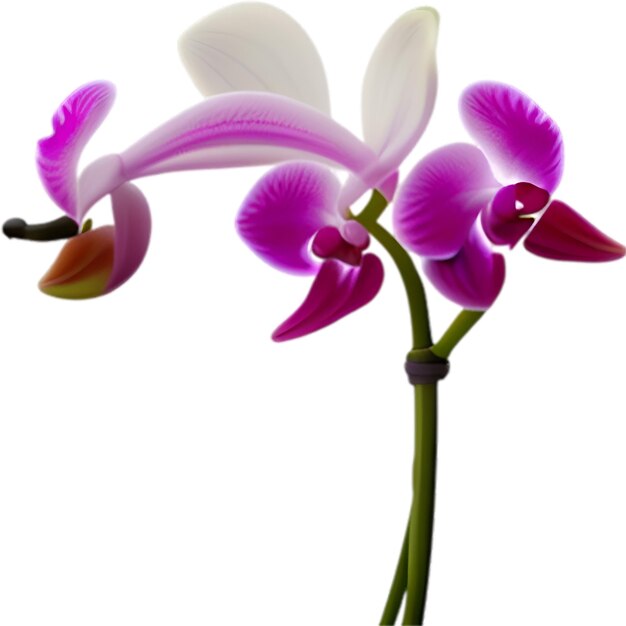 PSD un icono de flor de orquídea muy bonito