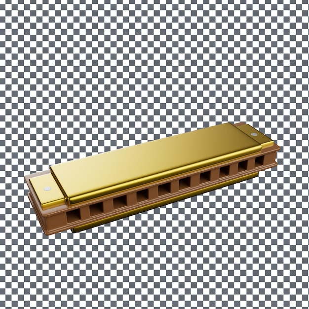 Icono de galletas de oro PSD 3D en fondo aislado y transparente