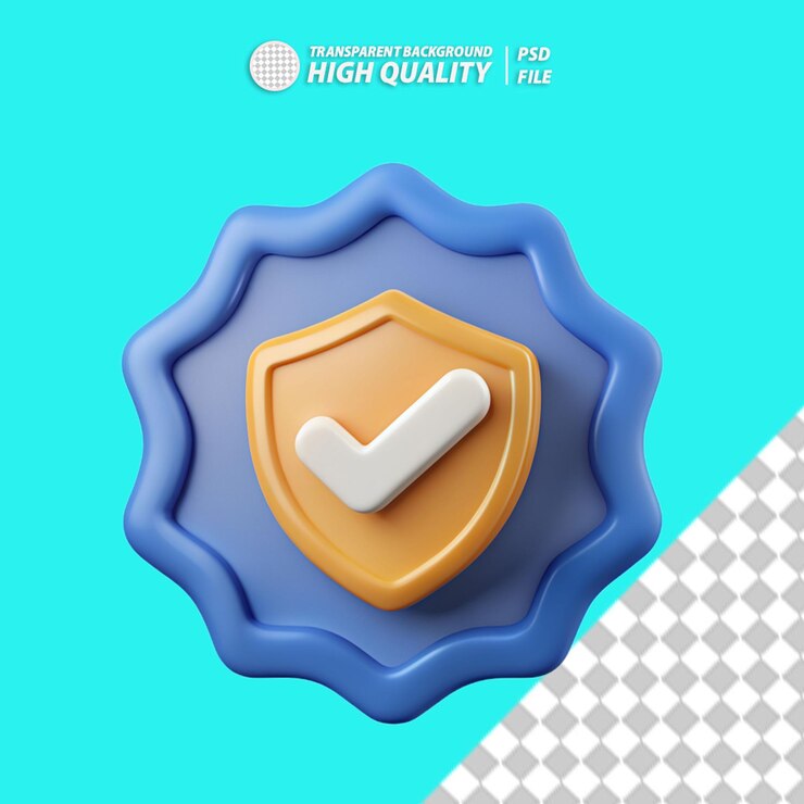 PSD el icono de la garantía 3d