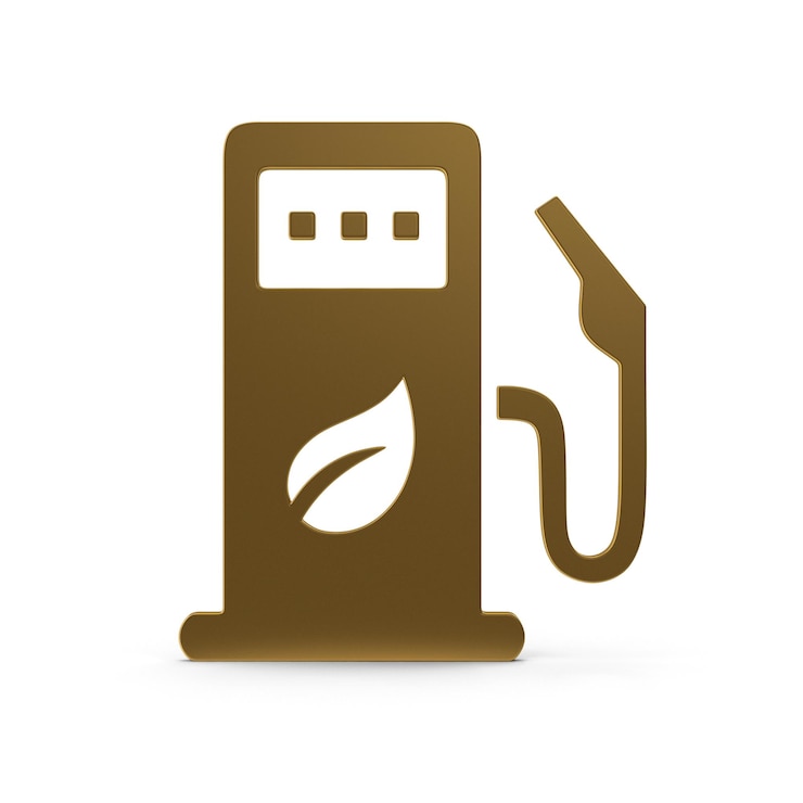 PSD icono de la gasolinera ecológica