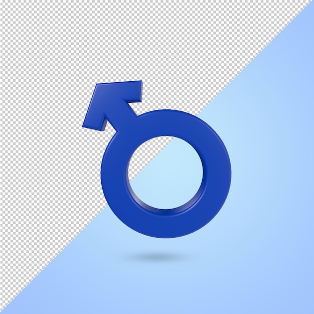 Icono de género masculino concepto de género humano