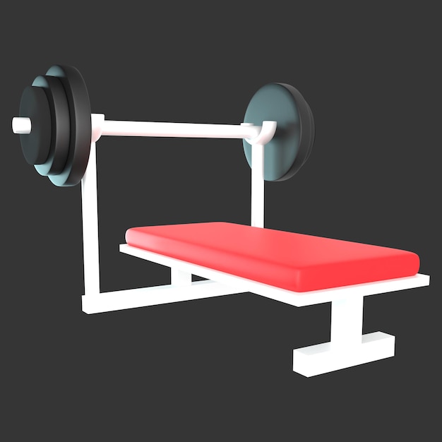 Icono de gimnasio 3d