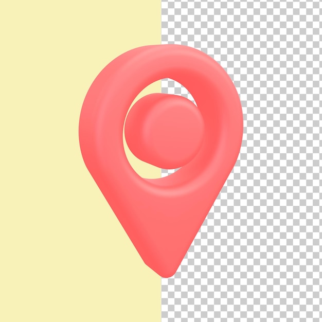 Icono de gps de renderizado 3d