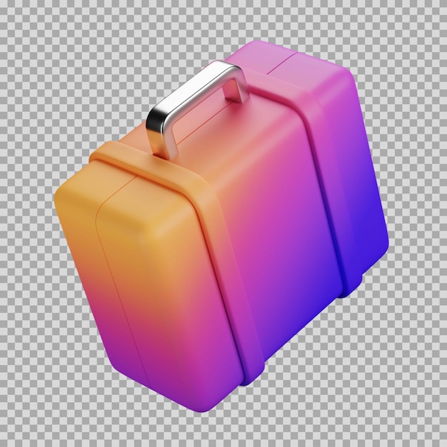 PSD icono de gradiente dinámico de viaje 3d