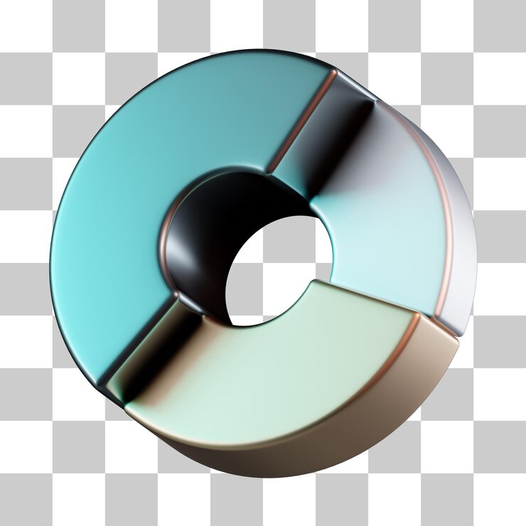 PSD icono del gráfico circular en 3d