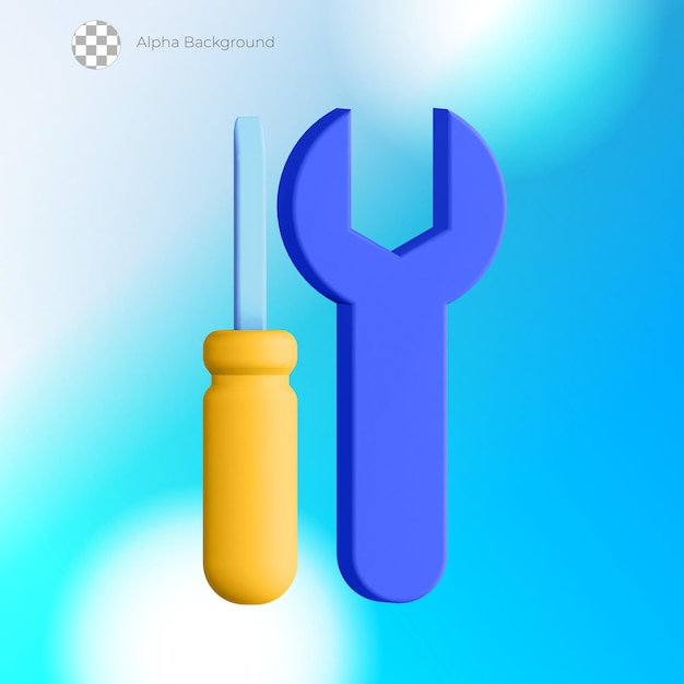 Icono de herramienta de reparación 3D