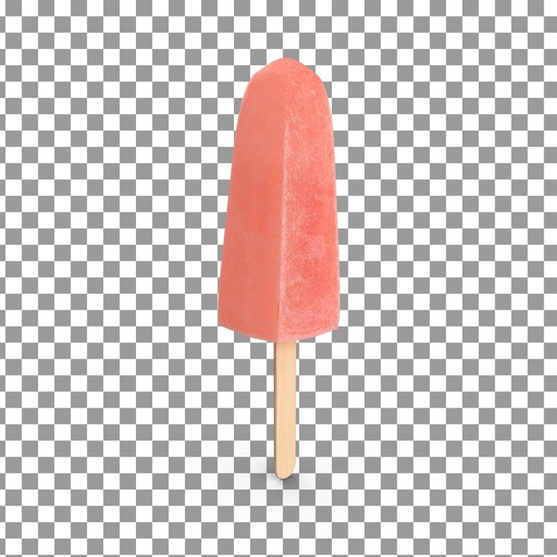 PSD icono de hielo psd 3d lolly sobre fondo aislado y transparente