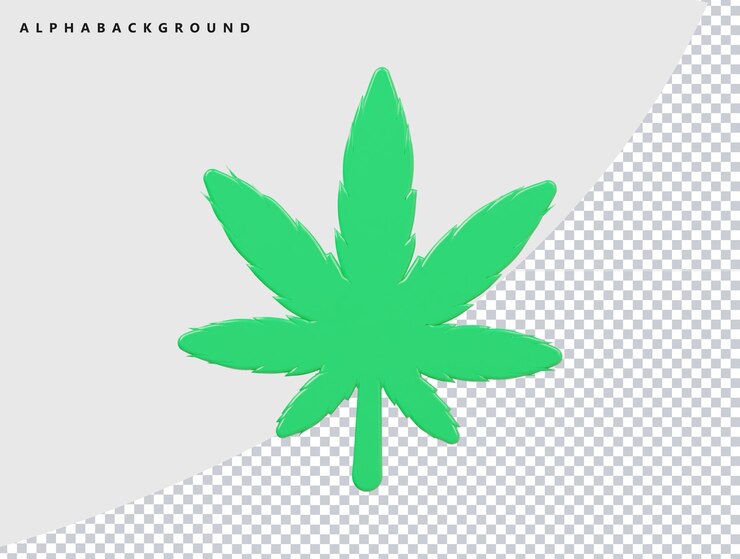 PSD icono de la hoja ilustración de renderización 3d