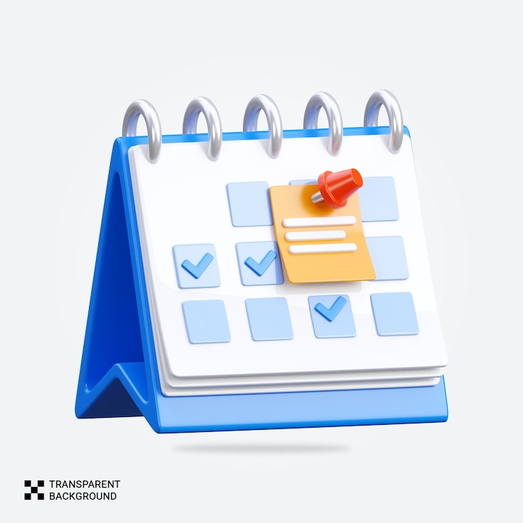 PSD el icono del horario de negocios del renderizador psd 3d