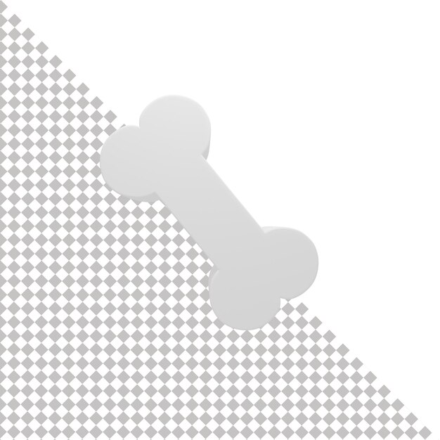Icono de hueso 3d