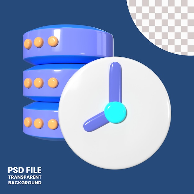 Icono de la ilustración 3D de la caché