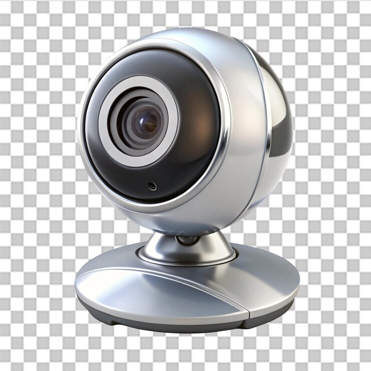 PSD icono de ilustración 3d concepto de cámara web aislado en un fondo transparente