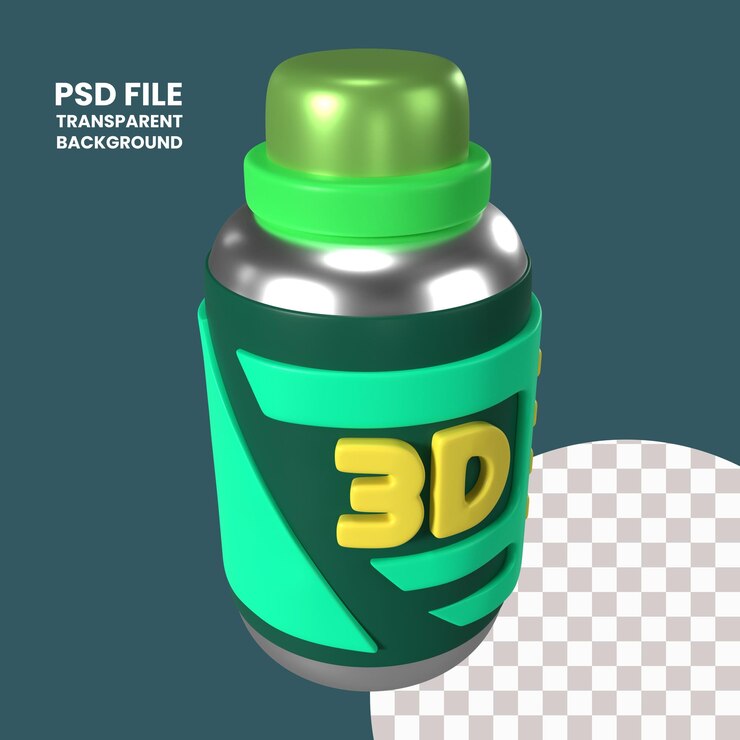 PSD icono de ilustración 3d del escáner 3d
