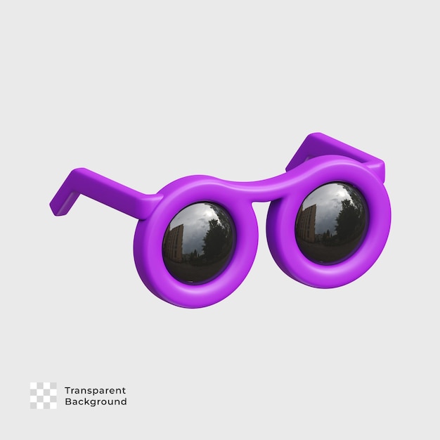 PSD el icono de la ilustración 3d de las gafas