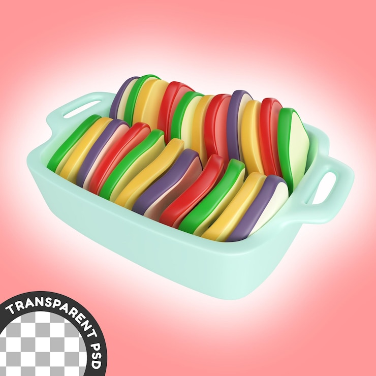 PSD icono de ilustración 3d ratatouille