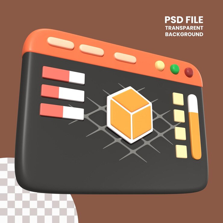 PSD icono de ilustración de la impresora 3d slicer