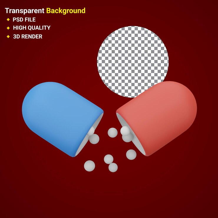 PSD icono de ilustración de renderizado 3d médico
