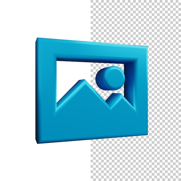 Ícono de imagen 3D de alta resolución