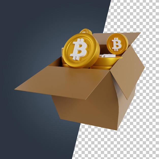 Icono de imágenes prediseñadas de procesamiento 3d de minería de bitcoin