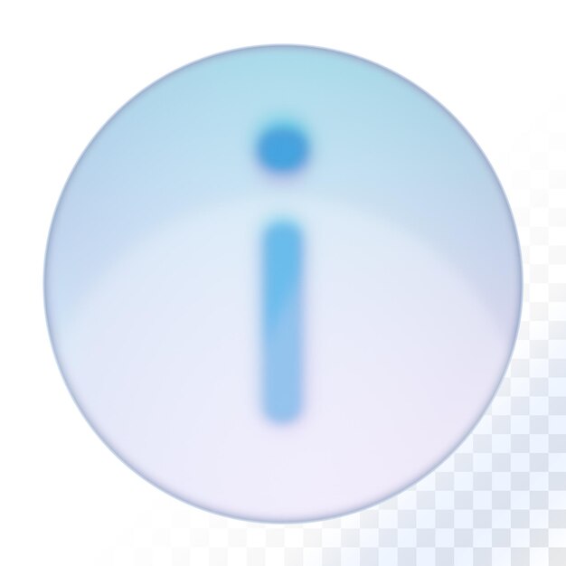 Icono de información 3D