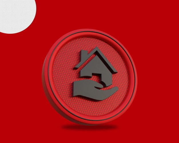 icono de inicio de renderizado 3d