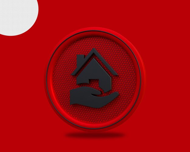 icono de inicio de renderizado 3d