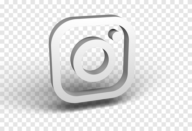Icono de Instagram render 3d