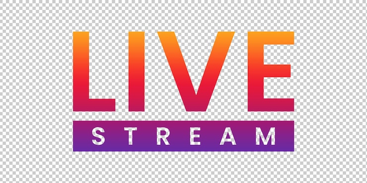 PSD icono de instagram de transmisión en vivo en vivo