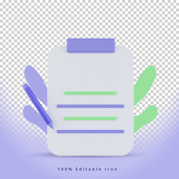 Icono de interfaz de usuario de sitio web educativo de renderizado 3D