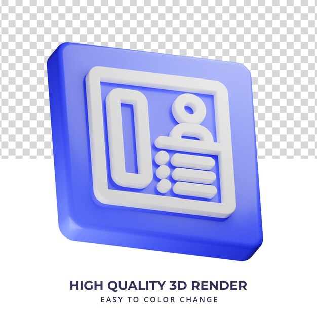 Icono de interfono concepto aislado de renderizado 3d de alta calidad