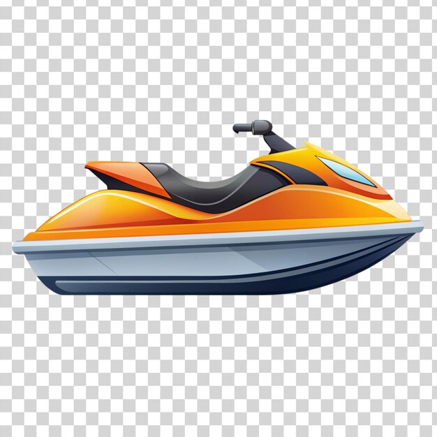 PSD icono de jet ski plano aislado en un fondo transparente