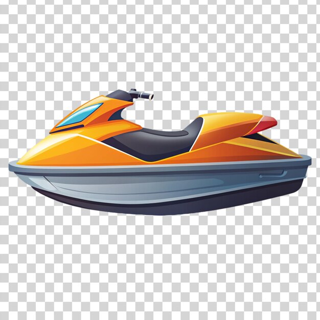 PSD icono de jet ski plano aislado en un fondo transparente