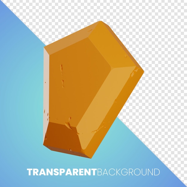 Icono de joyería premium Representación 3d Fondo transparente PNG de alta resolución