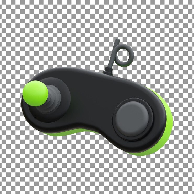 PSD el icono del joystick psd 3d en un fondo aislado y transparente