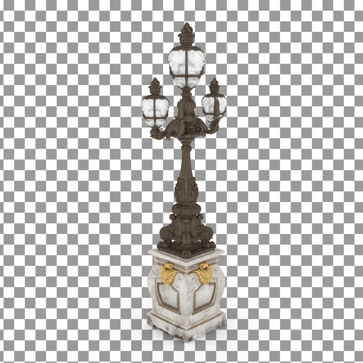 PSD icono de la lámpara psd 3d en fondo aislado y transparente