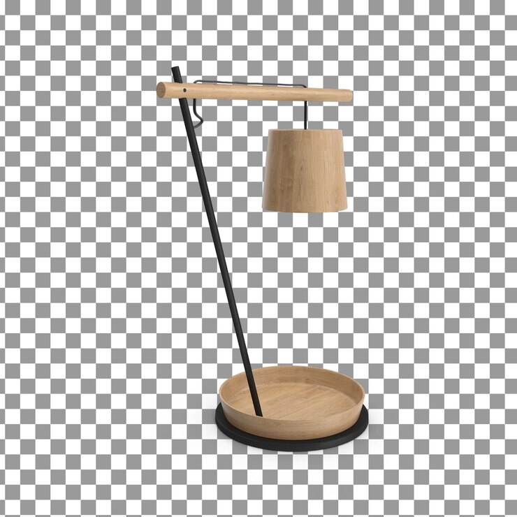 PSD icono de la lámpara psd 3d en fondo aislado y transparente
