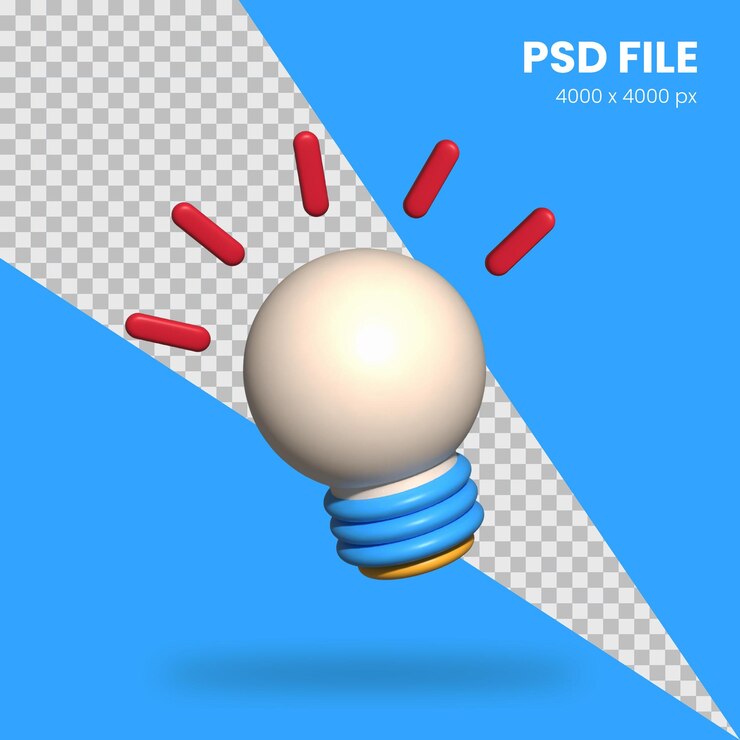 icono de lámpara de renderizado 3d