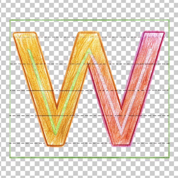 PSD icono de letras del alfabeto con fondo personalizable