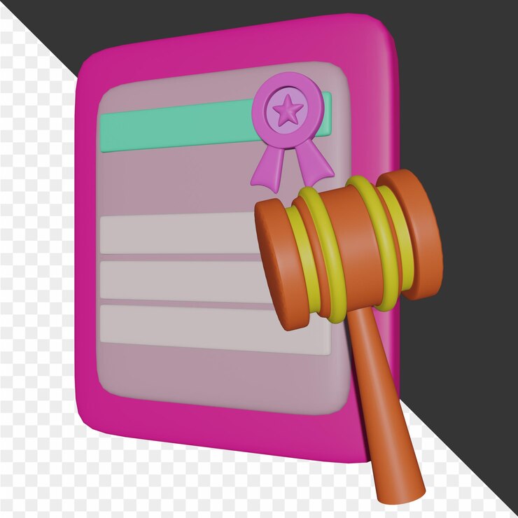 PSD icono de la ley 3d