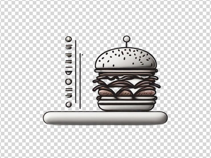 PSD el icono de la línea de la barra del menú de la hamburguesa png transparente