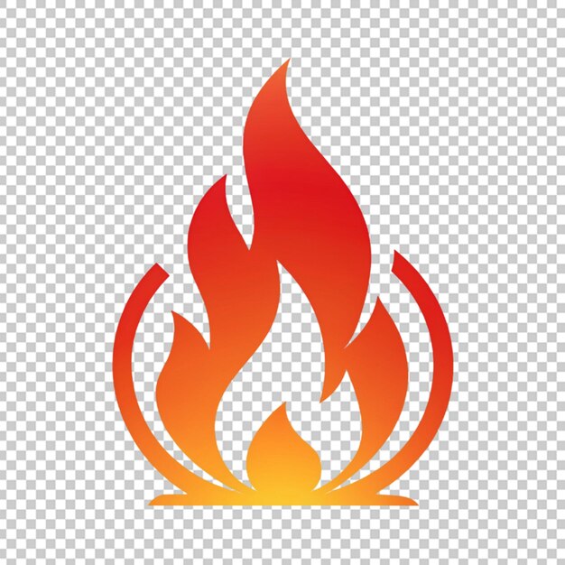 PSD el icono de la llama de fuego