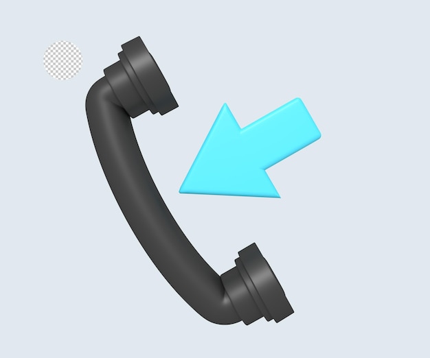 Icono de llamada entrante de comunicación