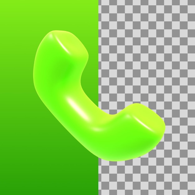 PSD icono de llamada ilustración 3d