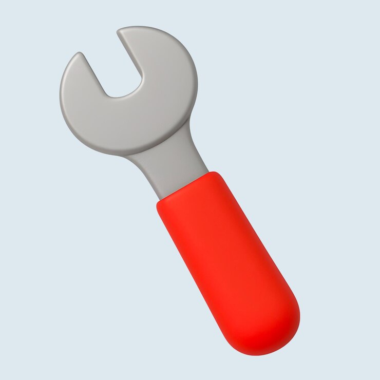 PSD el icono de la llave 3d de dibujos animados