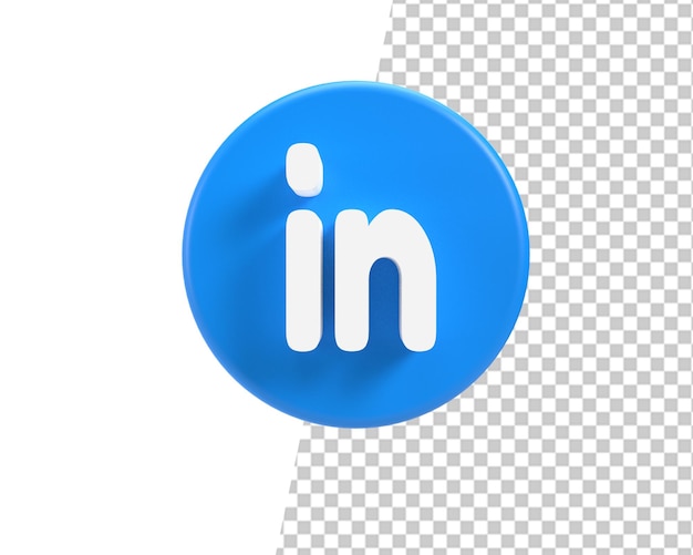 Icono de logotipo de círculo vinculado 3d