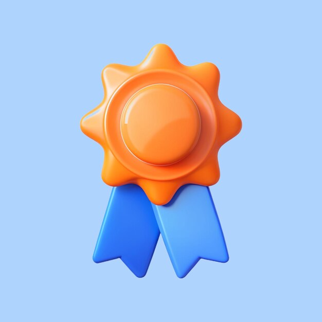 Icono de logro en 3D