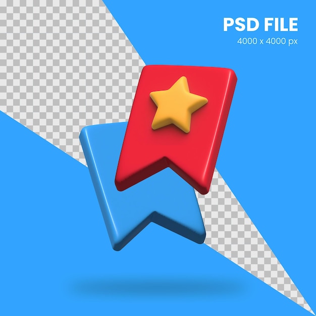 icono de logro de renderizado 3d